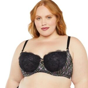 Savage X Fenty A Little Tart Balconette Bra- That’s Hella Plaid 44DDD